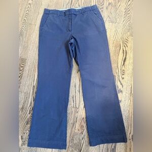 🆕 Lands’ End Women’s Heritage Chino Bootcut Pants Navy 14x31 NWT